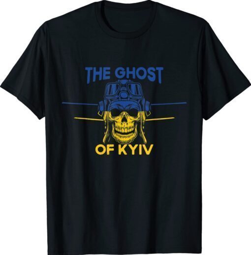 The Ghost of Kyiv Stand With Ukraine Flag Support Ukraine Shirt