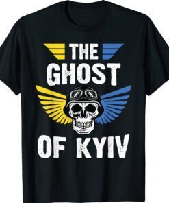 The Ghost of Kyiv Pilot Stand With Ukraine Flag Hero Of Kiev Shirt