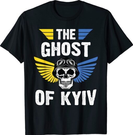 The Ghost of Kyiv Pilot Stand With Ukraine Flag Hero Of Kiev Shirt
