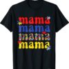 Autism Awareness Mama Vintage Puzzle Piece Autistic Mom Shirt