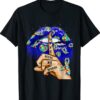 Love Needs No Words Dripping Lips Biting Autism Awareness T-Shirt