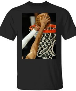 Brendan Tobin Bam Adebayo Iconic Block On Jayson Tatum Basketball Shirt