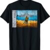 Vintage Ukraine Postage Stamp Flag Pride Army Patriot Roots Shirt