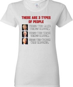 Wild Bobby Three Types of People Political Trump Sanders Biden Political Shirt