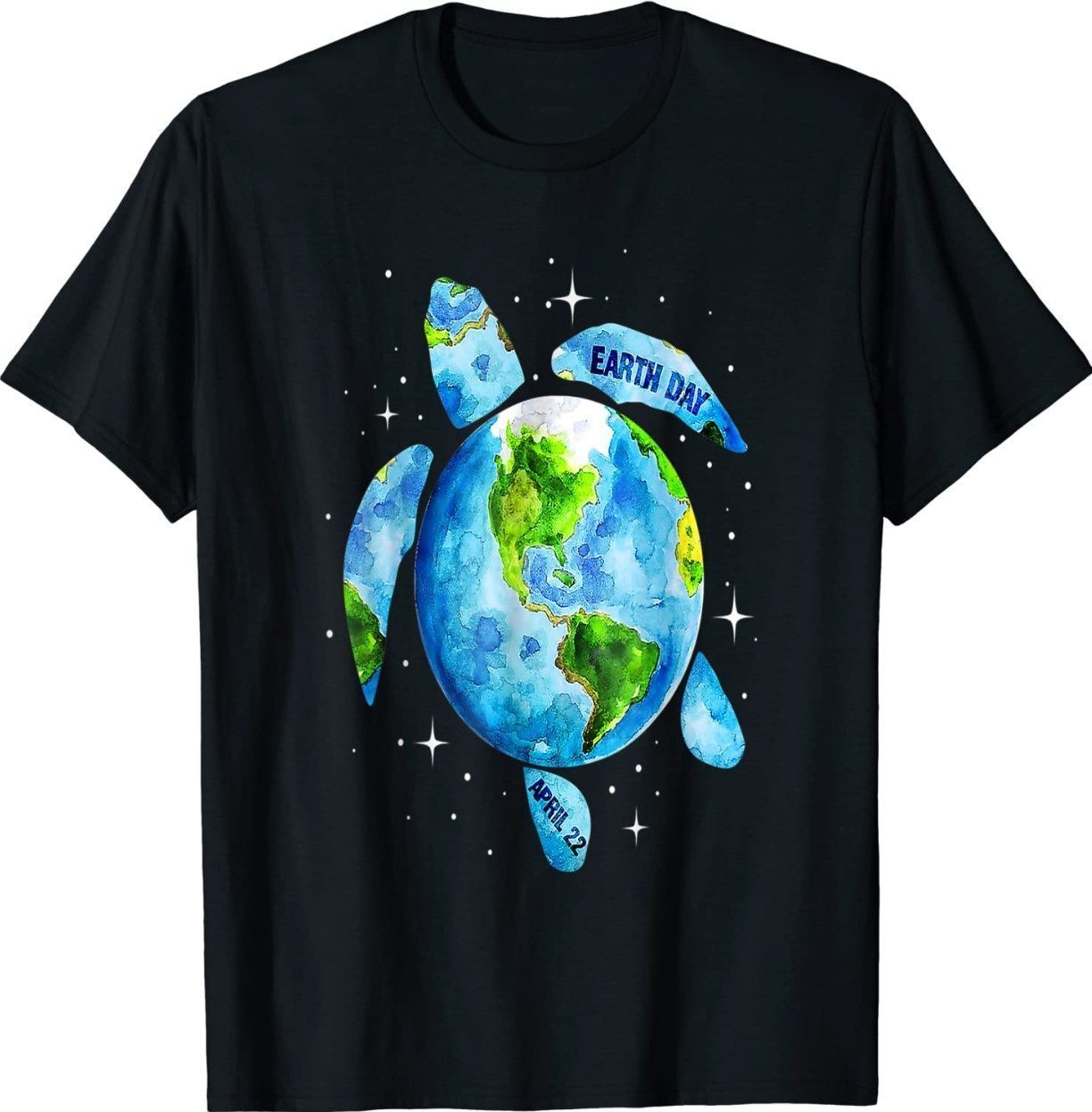 Earth Day 2022 Restore Earth Sea Turtle Art Save the Planet Shirt ...