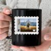 Ukraine Postage Stamp Ukrainian Flag Ukraine Pride Mug
