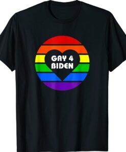 Gay for Biden Rainbow Flag LGBTQ Month LGBT Pride Parades Shirt