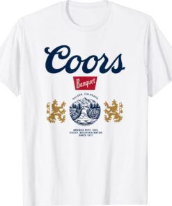 Coors Golden Colorado Banquet Beer Label Shirt