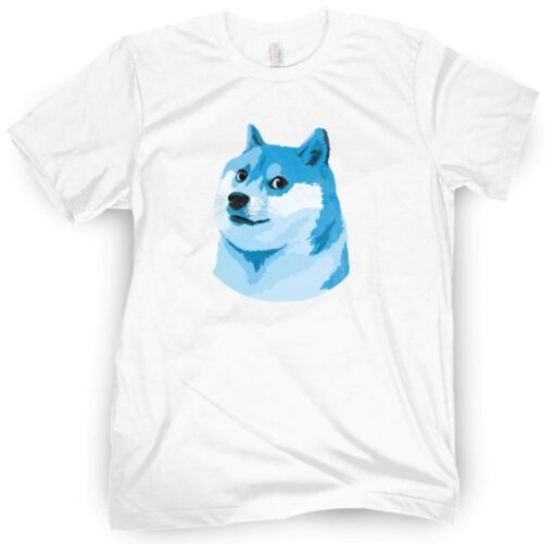 Blue Dog Face Shiba Shirt