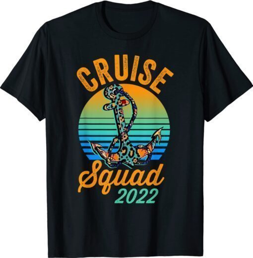 Cruise Squad 2022 Cowhide Leopard Anchor Cruising Shirt