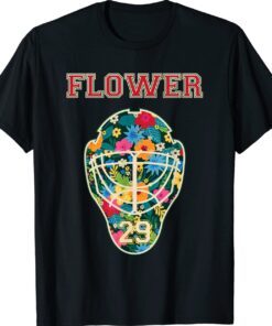 FLOWER 29 Wild Goalie Fleury Minnesota Pro Ice Hockey Mask Shirt