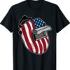 Welding Mask American Flag Vintage Patriotic Welder T-Shirt
