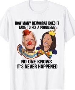 How Many Democrats Does It Take To Fix A Problem Shirt