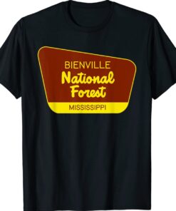 Bienville National Forest Mississippi Retro Sign Shirt