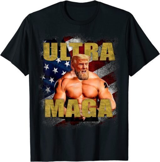 Pro-Trump, Trump Muscle, Ultra Maga American-Muscle Shirt