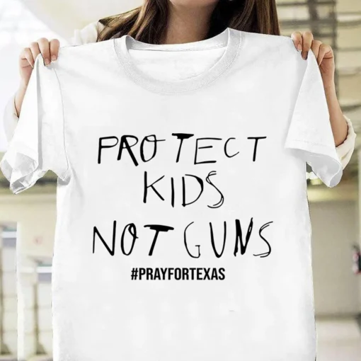 Protect kids not gun, Uvalde Texas Strong American Flag Cross Protest 2022 Shirt