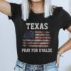 Pray For Texas Uvalde Strong US Flag Shirt