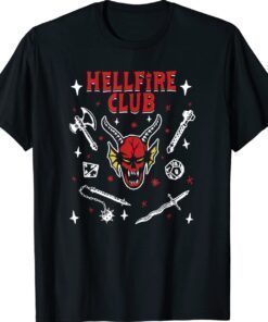 Stranger Things 4 Hellfire Club Icon Collage Shirt