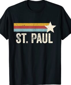 US American City 70's Star USA Vintage Retro St. Paul Shirt
