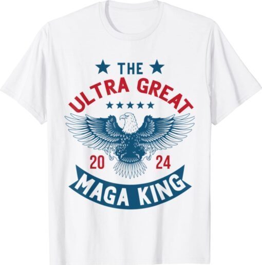 Mega King USA Flag Proud Ultra Maga Trump 2024 Shirt