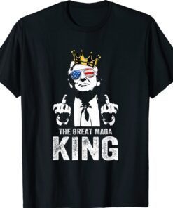 Ultra MAGA Trump Middle Finger The Great MAGA King Shirt