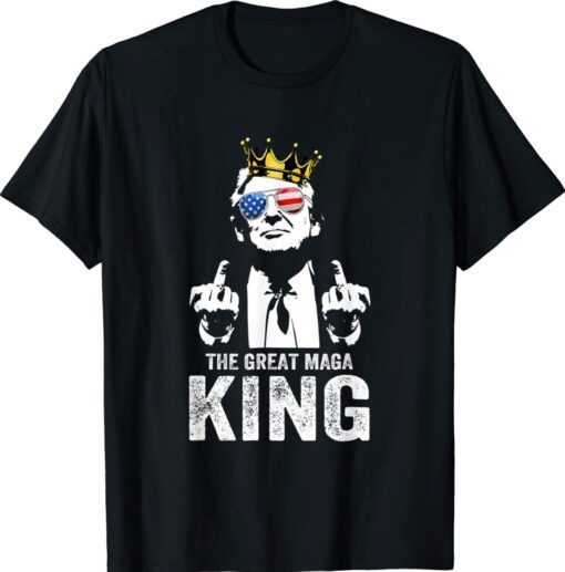 Ultra MAGA Trump Middle Finger The Great MAGA King Shirt