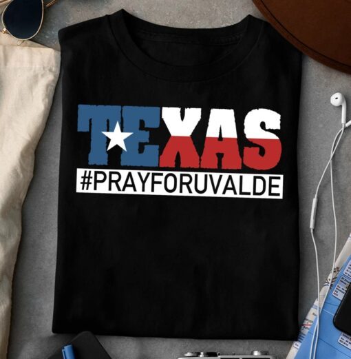 Pray For Uvalde Texas Strong Pray For Texas Protect Kids Not Gun Shirt