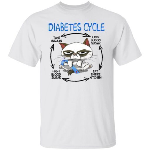 Cat Diabetes Cycle Shirt