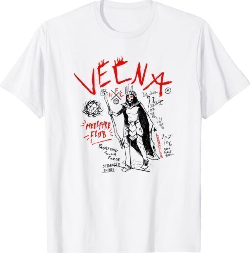 Stranger Things 4 Vecna Doodle Collage Shirt