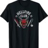 Stranger Things 4 Hellfire Club Skull & Weapons Shirt