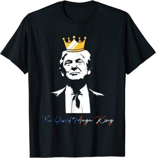 The Great Maga King Donald Trump Ultra MAGA American Flag Shirt