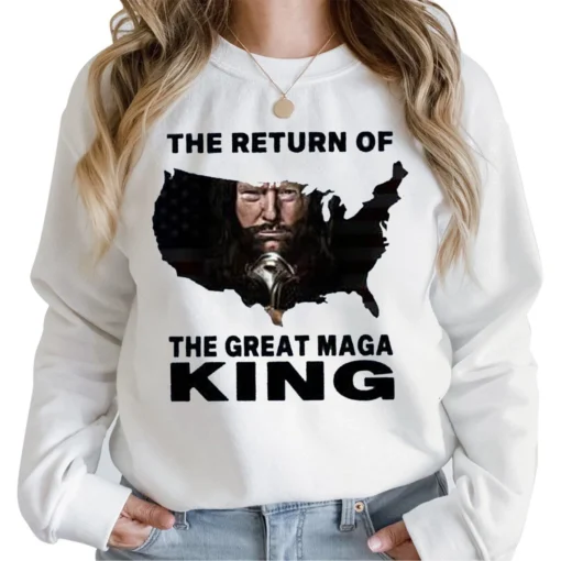 The Return Of The Great Maga King Donal Trump Maga King Shirt