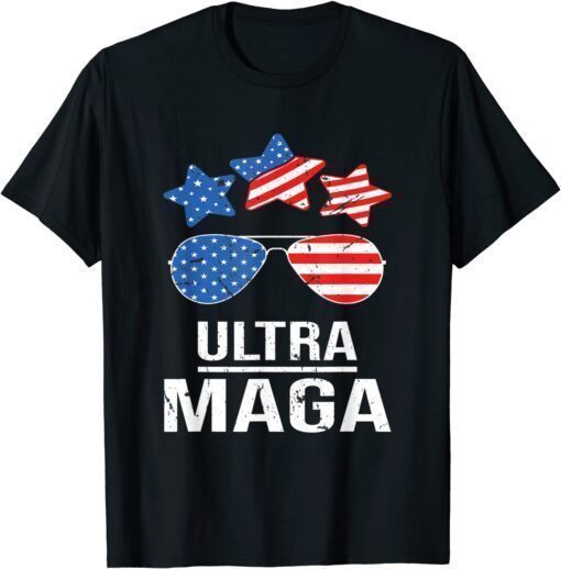 Ultra Maga Us Flag Sunglasses Ultra-Maga Shirt