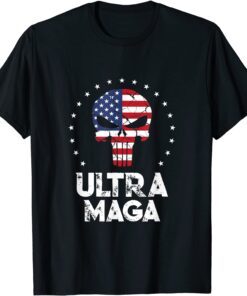 Ultra Maga Vintage American Flag Ultra-Maga Shirt