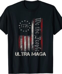 Ultra Maga Vintage American Flag Ultra-Maga US Flag Shirt