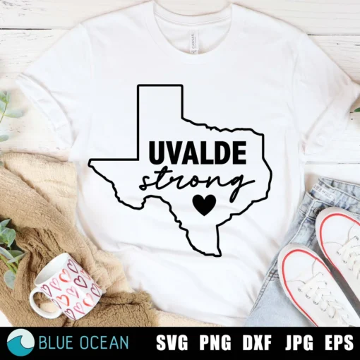 Uvalde Strong, Anti Gun Pray For Texas Shirt