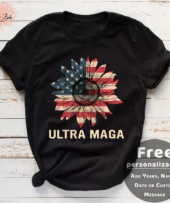 Vintage Donald Trump Ultra Maga US Flag Shirt