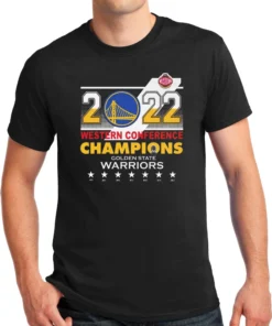 7th Western Conference Champions , Golden State Warriors Champions History Shirt