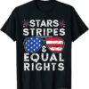 Aviator USA Flag Sunglasses Stars Stripes Reproductive Right Shirt