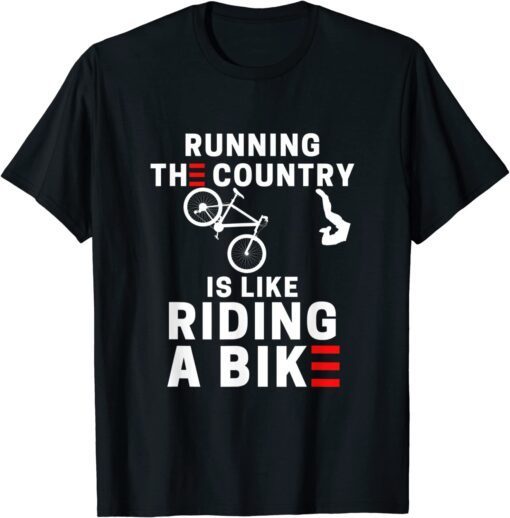 Biden Falling Off His Bicycle Biden Falls Off Bike Meme Shirt