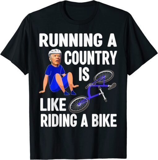 Biden Falls Off Bike Joe Biden Falling Off His Bicycle Biden Shirt