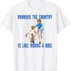 Biden Falls Off Bike Joe Biden Falling Off His Bicycle Tshirt