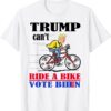 Biden Falls Off Bike Trump Can't Ride A Bike Vote Biden Classic Shirt