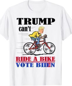 Biden Falls Off Bike Trump Can't Ride A Bike Vote Biden Classic Shirt