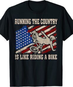 Biden falls Running The Country Is Like Riding A Bike Biden Classic Shirt