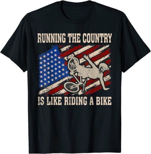 Biden falls Running The Country Is Like Riding A Bike Biden Classic Shirt