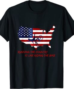 Bike Bicycle Running The Country Is Like Riding A Bike Joe Biden Shirt