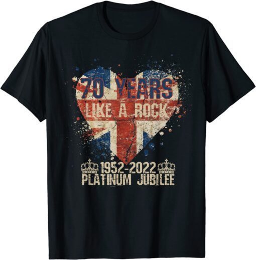 British Queen Monarchy Platinum Jubilee 70th Anniversary Shirt