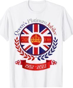 British Queen Monarchy Platinum Jubilee Union Jack Flag Shirt