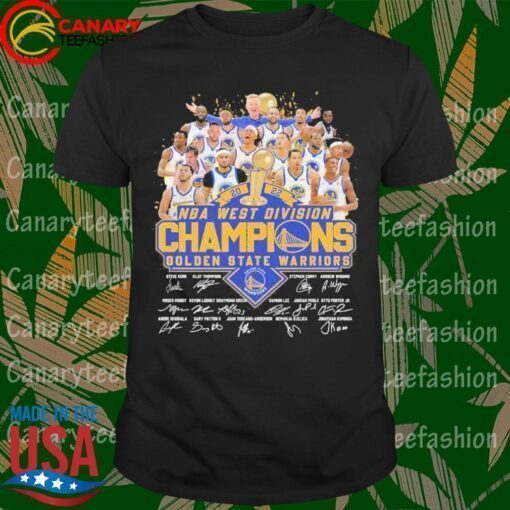 Golden State Warriors 2022 NBA West Division Champions Signatures Shirt